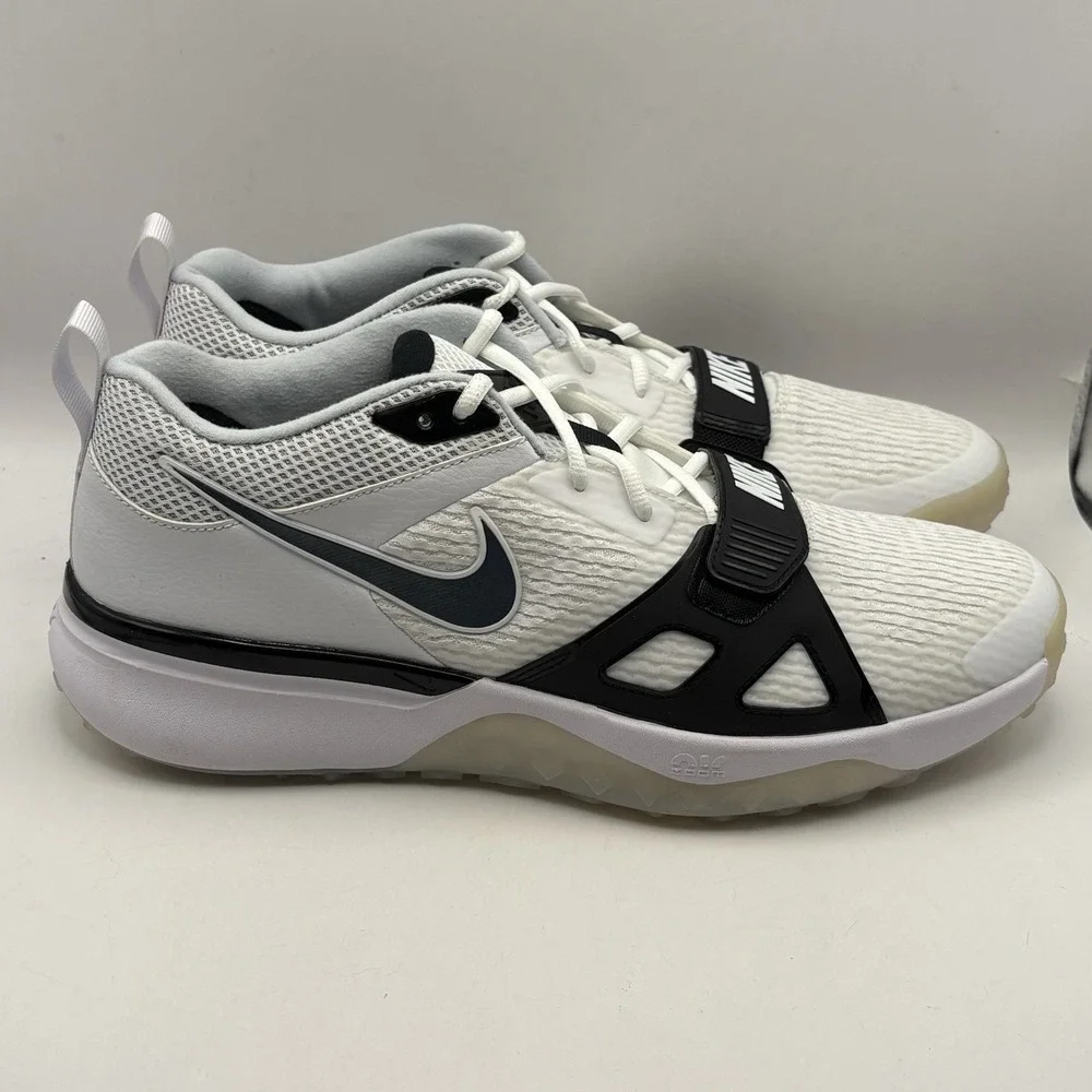 Nike Air Zoom Diamond Elite Turf Dz0503-103 Men's 13 White Baseball Shoes‎